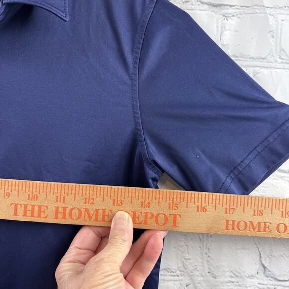 Johnnie O Boys Polo Shirt Sz 8 Blue Prep Formance Collar Short Sleeve EUC - Picture 4 of 9